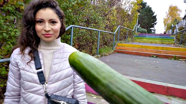 Real cutie bends for fuck