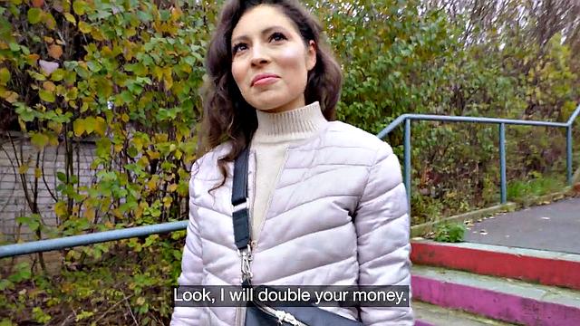 Real cutie bends for fuck