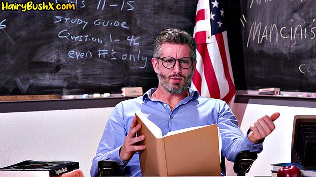 Horny beauty babe drilled by teacher