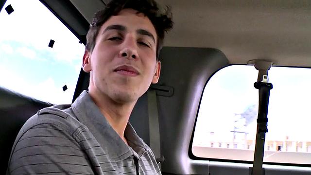 Picked up straight guy cums on gay