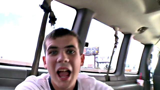 Picked up straight guy cums on gay