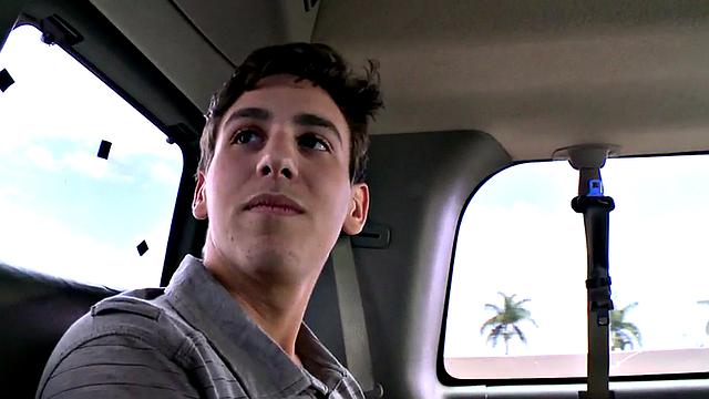 Picked up straight guy cums on gay