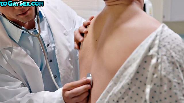 Tattooed jock barebacks BF in car repair shop