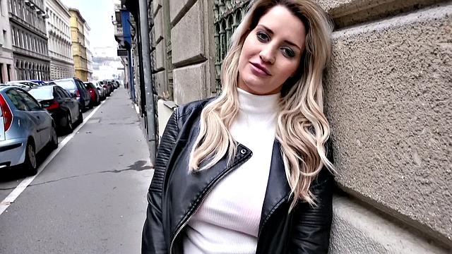 Leggy Brit With Big Tits Loves Big One