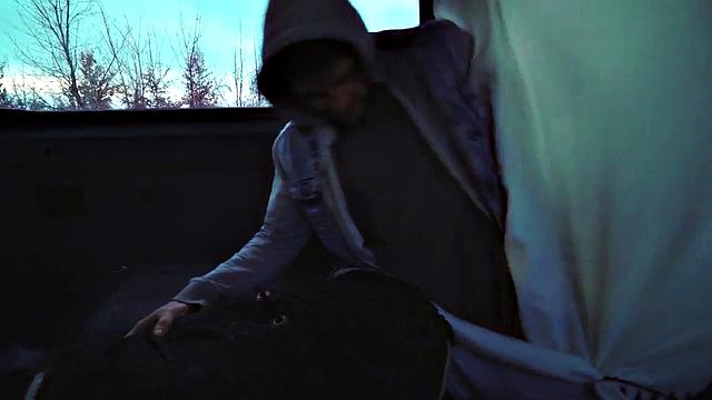 Dominant stud barebacks sub in the back of a van