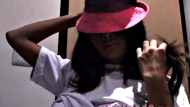 Carina 18 shown natural tits and pussy POV in comfort room