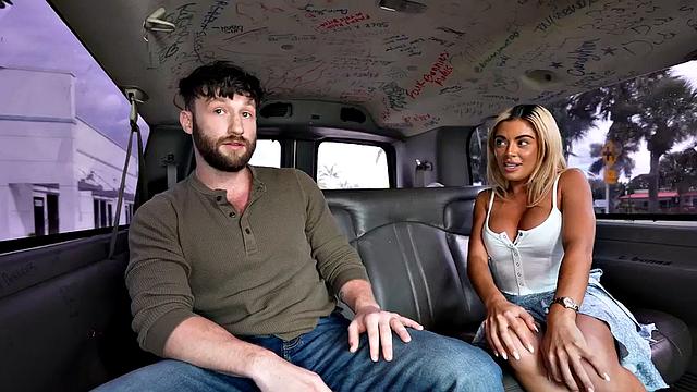 Str8 pulled jock fucks cum-loving guy in public outdoor van