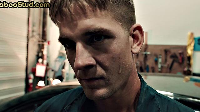 Kinky stepbrother barebacked in mechanic store by a stud