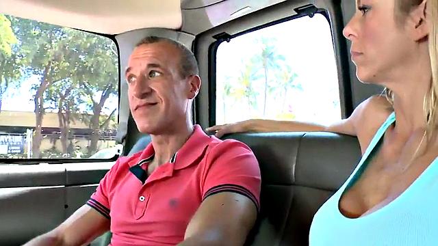 Tricked DILF fucks studs asshole in pickup bus til cum