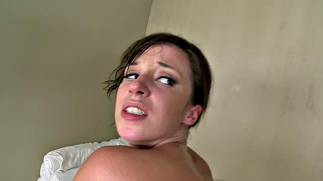 A curvy babe get her trimmed pussy and wet holes drilled in reverse cowgirl and anal positions, ending with a hot facial in the bathtub