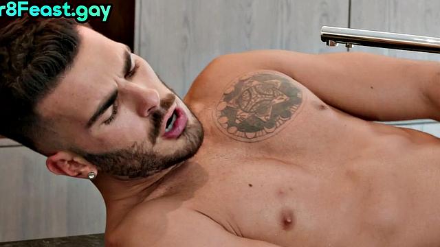 Str8 nympho dude fucked hard anally by big cock