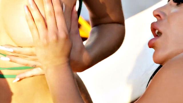 Squirting anal MILF fucked outdoors by short dude