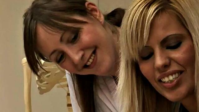 British CFNM nurses wanking Tony's cock in doctor's office