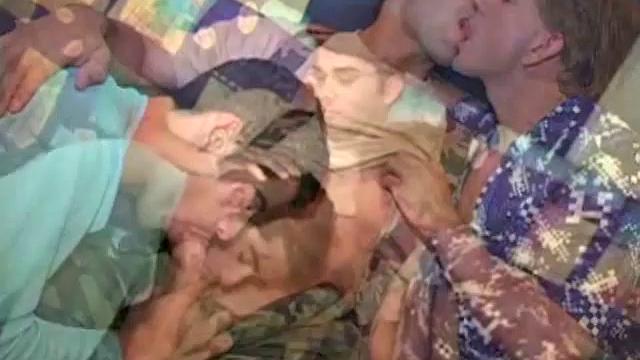 In this hot Latin gay porn scene, Chad discovers Antonio Pirez and Aries da Cunha making out in the hallway. He invites them inside, where both Aries and Chad fuck Antonio.