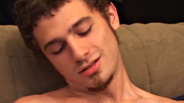 Straight boy Ricardo has an insatiable sex drive. Stripping his clothes off, he goes right for the cock, rubbing it his underwear first and then using his own spit as lube.