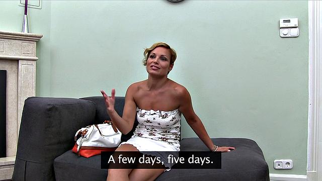 Blonde MILF Gets Her Wet For Agent's Cock