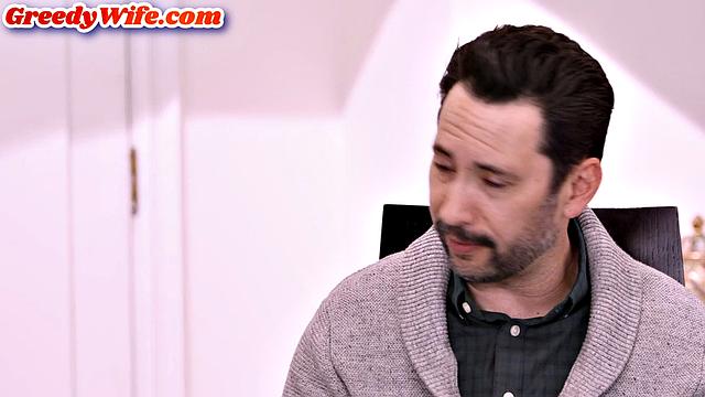 Busty MILF cocksucking lover