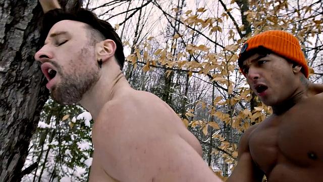 Top 5 Winter Skyy Riders - HOT HUNKS FUCKING CUTE JOCKS Outdoors In Winter Time - FalconStudios
