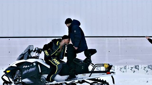 Top 5 Winter Skyy Riders - HOT HUNKS FUCKING CUTE JOCKS Outdoors In Winter Time - FalconStudios