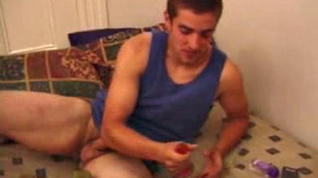 Mica Jerks Off With Toy