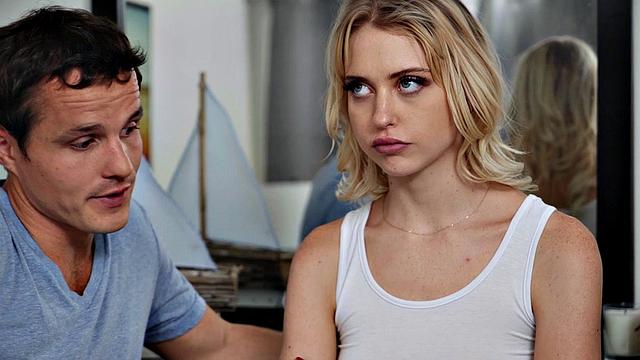 American MILF gets her pussy eaten & facialed in a wild threesome