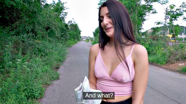 Pulled Euorbabe Banged for Cash Before Giving Head