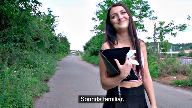 Pulled Euorbabe Banged for Cash Before Giving Head