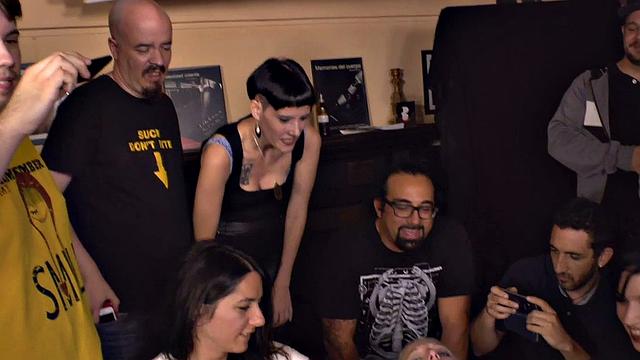 Public spanking of blonde euro babe getting fucked