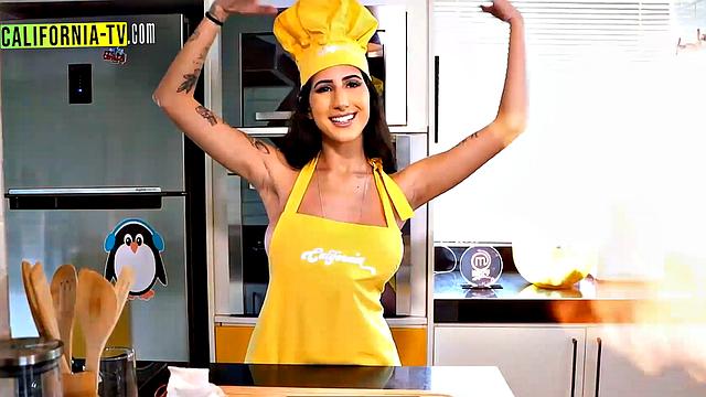 Naughty influencers spotted without panties and breasts out at the market!