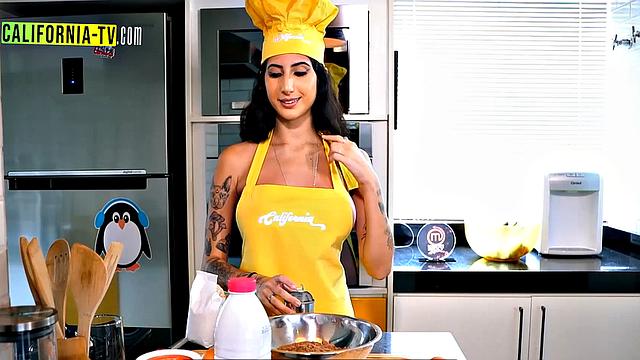 Naughty influencers spotted without panties and breasts out at the market!