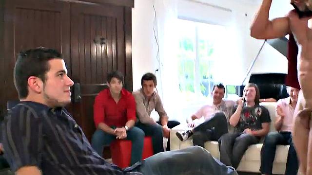 Amateur party cocksucking stripper