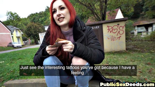 Picked-up redhead slut doggystyled in POV