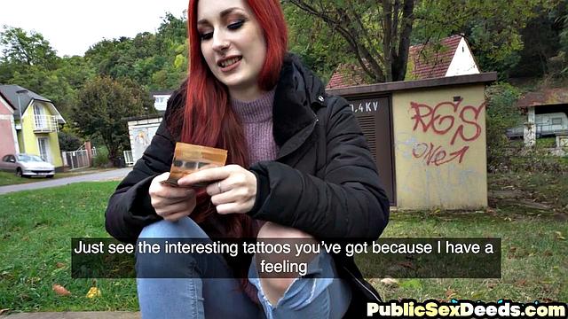 Picked-up redhead slut doggystyled in POV