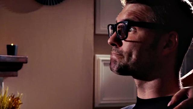 Brunette in high heels & stockings gets nailed doggystyle in the kitchen