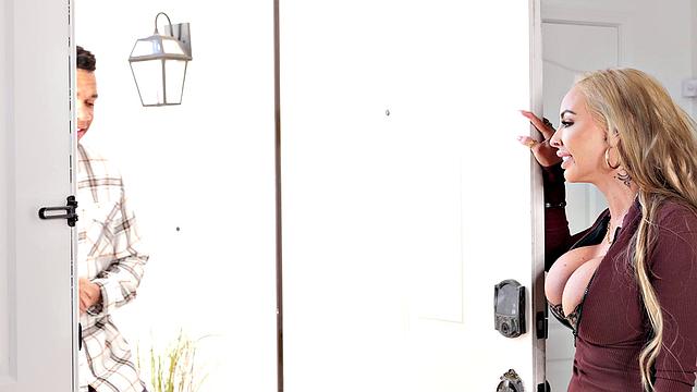 Big dick stud can't suppress urge to fuck girlfriend's big titty friend Danae Mari