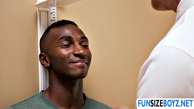 Fucking my black petite patient's tight ass