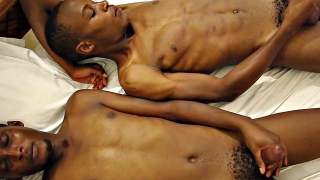 African twink fucked in homemade bareback anal sex