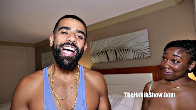 Watch Ebony Queen Quincy Reece in a Thong Play with Her Oil-drizzled Pussy