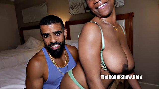 Watch Ebony Queen Quincy Reece in a Thong Play with Her Oil-drizzled Pussy