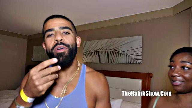 Watch Ebony Queen Quincy Reece in a Thong Play with Her Oil-drizzled Pussy