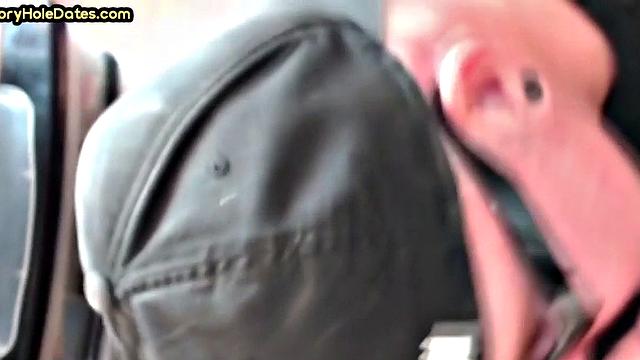 Gaydaddy adores sucking gloryhole cock at his home