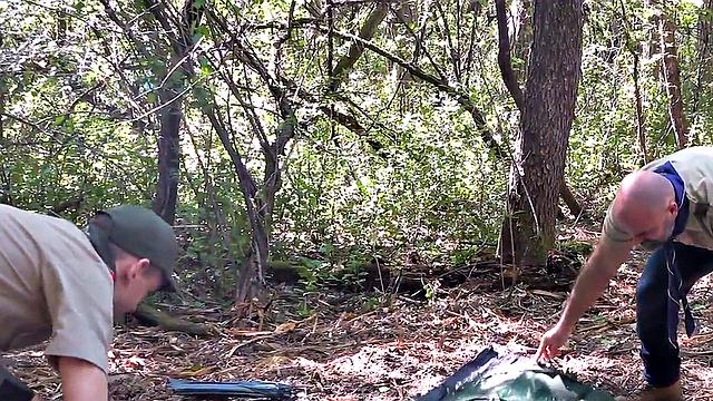 Bottom twink barebacked by scout