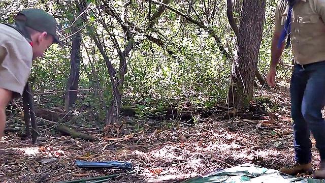 Bottom twink barebacked by scout