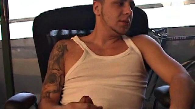 Bradley Shaw is back in front of the cameras for another hot solo jerk off. This hunk is so turned on by the internet porn he's watching, he whips out his dick and goes right to work.