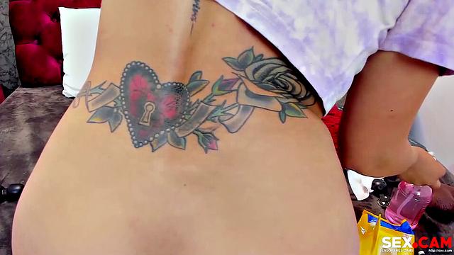 Redhead woman anal fuck