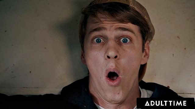 ADULT TIME - Plumber Gets Aroused By Flirty Trans Housewife Ariel Demure's Bulge Surprise