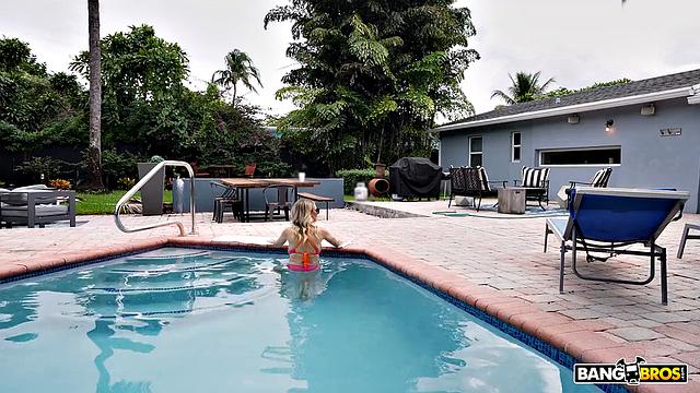 Poolside with Stepmom