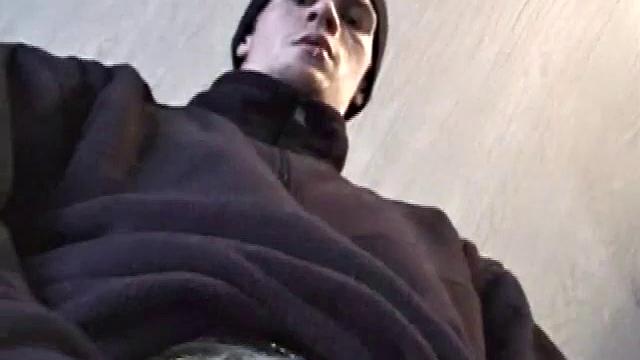 Fresh from hanging with some female schoolmates, Jonathan's hormones are raging and he doesn't waste any time pulling out his cock. He plays a porn video and starts stroking a boner.