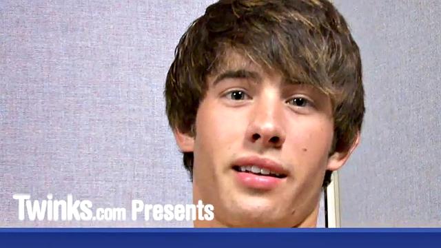 Parker Brookes tries to keep a straight face but fails when the pants come off