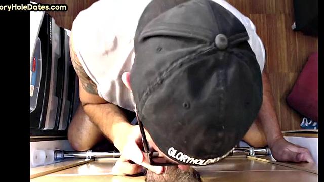 Real gaydaddy rewarded with cum in mouth after long blowjob